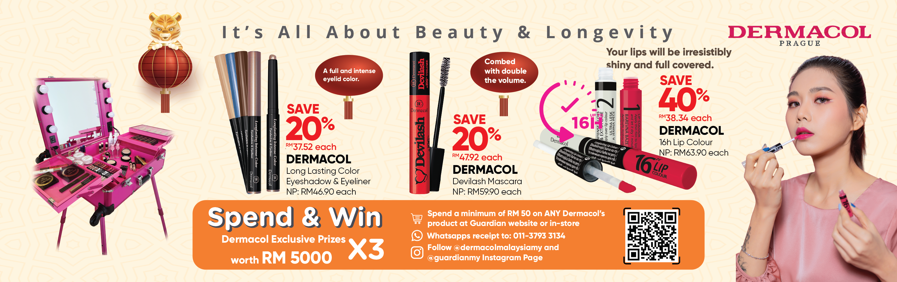 Spend & Win with Dermacol and Guardian Malaysia